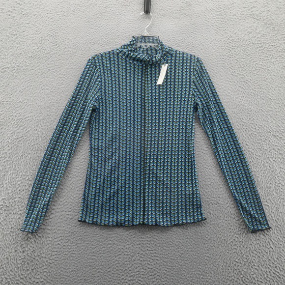 Anthropologie Tops - NWT Anthropologie Daily Practice Long Sleeve Top Small Blue Womens‎ Geometric